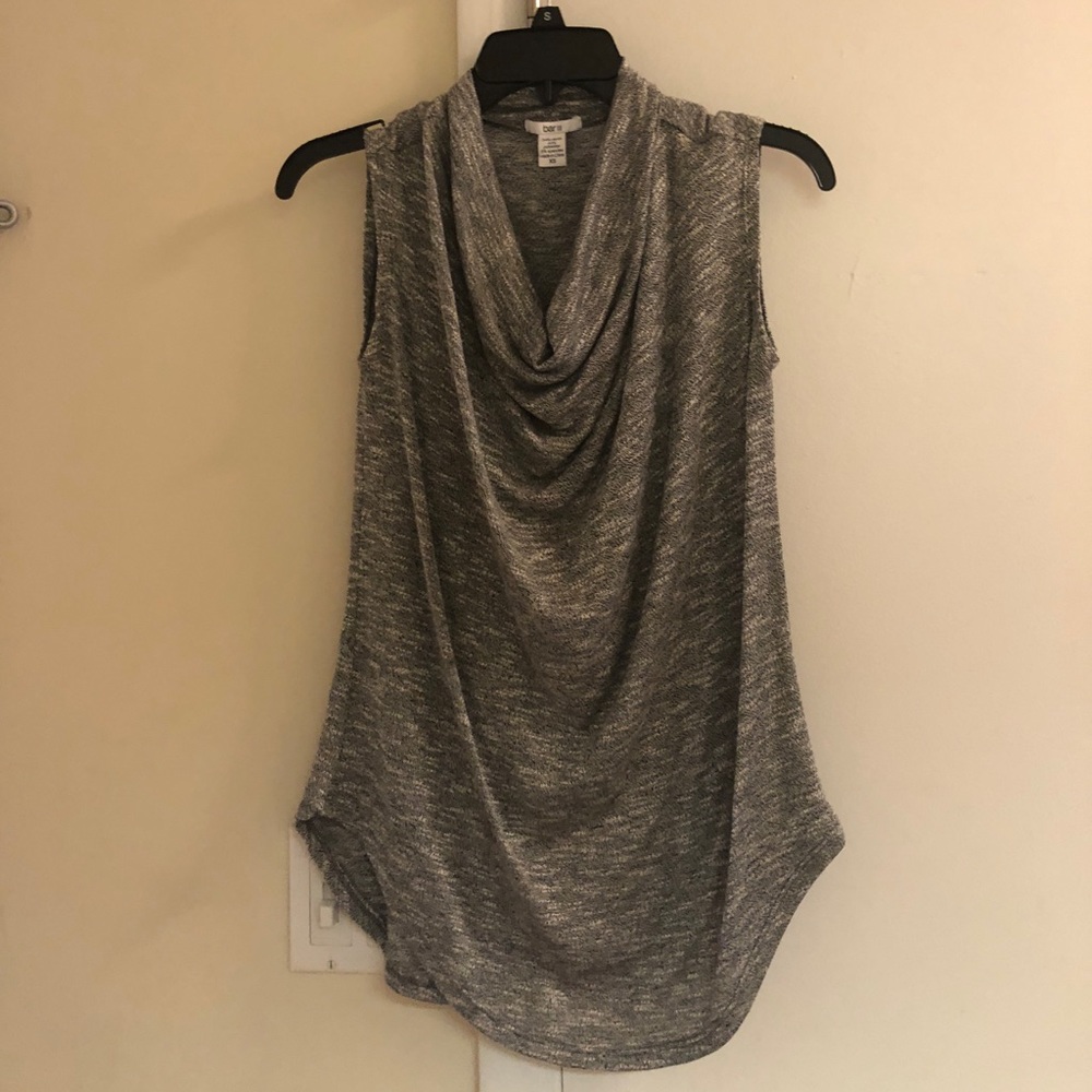 Bar III Drop Neck Sleeveless Top, XS